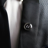 Kavove Alphabet 'U' Black Colour Lapel Pin