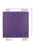 Kovove The Abstractzoid Purple Pocket Square For Men