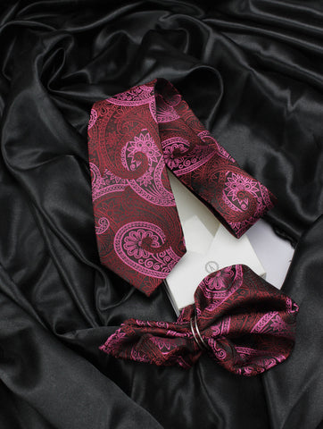 Neck Tie and Pocket Square Set for Men