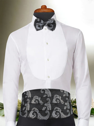 Kavove Graceful Paisley Black Cummerbund Gift Set