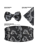 Kavove Graceful Paisley Black Cummerbund Gift Set
