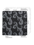 Kavove Graceful Paisley Black Cummerbund Gift Set