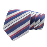 Kovove The Classy Striped Blue Necktie