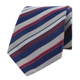 Kovove The Classy Striped Blue Necktie