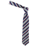 Kovove The Classy Striped Blue Necktie