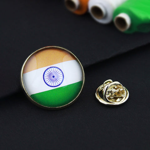 Kavove National Flag Tri Colour Lapel Pin