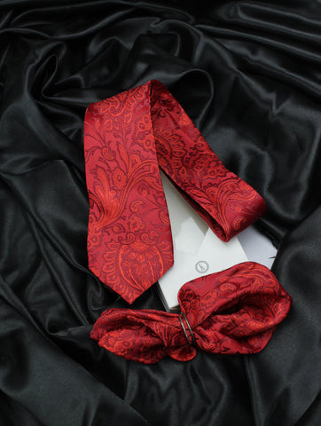 Neck Tie and Pocket Square Set for Men