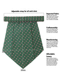 Kavove The Elegant Floral Green Cravat & Pocket Square set