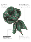 Kavove The Elegant Floral Green Cravat & Pocket Square set