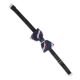 Kavove The Striped Trend Setter Blue Colour Bow Tie