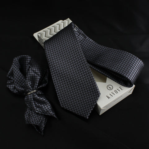 Neck Tie and Pocket Square Set for Men