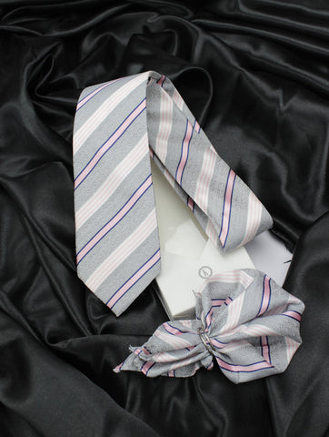 Neck Tie and Pocket Square Set for Men