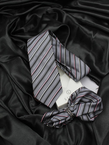 Neck Tie and Pocket Square Set for Men