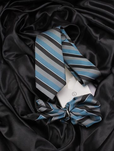 Neck Tie and Pocket Square Set for Men