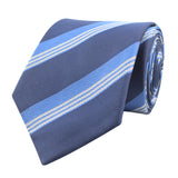 Kovove The Striped Grande Blue Necktie