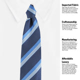 Kovove The Striped Grande Blue Necktie