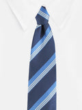 Kovove The Striped Grande Blue Necktie