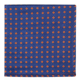 Kavove The Twining Dash Blue Pocket Square