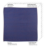 Kavove The Twining Dash Blue Pocket Square