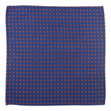 Kavove The Twining Dash Blue Pocket Square