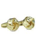 Kavove Royal Twist Golden Cufflinks For Men
