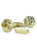 Kavove Royal Twist Golden Cufflinks For Men