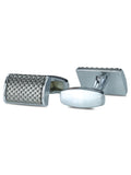 Kavove Mosaic Silver Cufflinks For Men