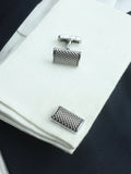 Kavove Mosaic Silver Cufflinks For Men