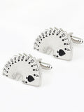 Peluche Game of Cards Cufflink and Lapel Pin Set