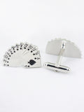 Peluche Game of Cards Cufflink and Lapel Pin Set