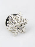 Peluche Snow Flake Cufflink and Lapel Pin Set