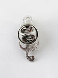 Peluche Silver Symbol of Musi Cufflink and Lapel Pin Set