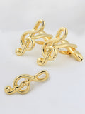 Peluche Golden Symbol of Musi Cufflink and Lapel Pin Set