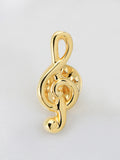 Peluche Golden Symbol of Musi Cufflink and Lapel Pin Set