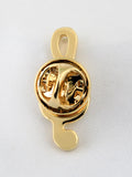 Peluche Golden Symbol of Musi Cufflink and Lapel Pin Set
