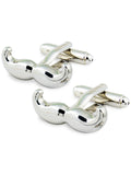 Peluche Manly Moustache Cufflink and lapel Pin Set