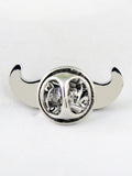 Peluche Manly Moustache Cufflink and lapel Pin Set