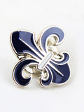 Peluche Beautifully Crafted Orchid Cufflink and lapel Pin Set