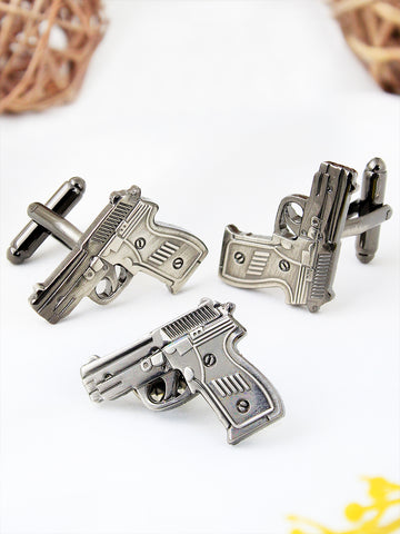 Peluche Gangsta Cufflink and lapel Pin Set