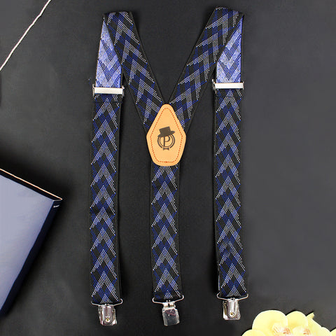 Peluche Arrow Hedge Black Suspender for Men