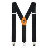 Peluche Plaid Black Suspender for Men