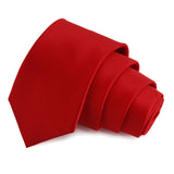 Classy Crimson Red Colored Microfiber Necktie for Men | Genuine Branded Product from Peluche.in