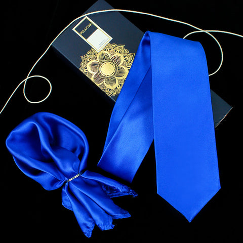 Neck Tie and Pocket Square Set for Men