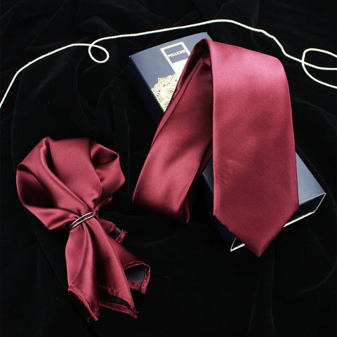 Neck Tie and Pocket Square Set for Men