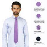 Peluche Classy Crimson Microfiber Necktie for Men