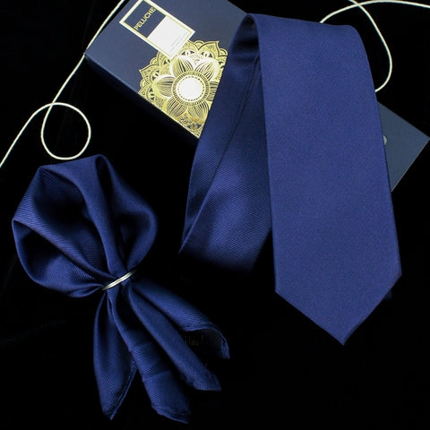 Neck Tie and Pocket Square Set for Men