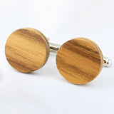 Peluche Tortilla Stripes Zebra Wood Cufflink and TiePin Set