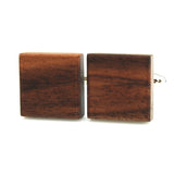 Peluche Natural Walnut Wooden Cufflinks for Men
