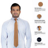 Peluche Charming Maroon Colored Microfiber Necktie For Men