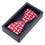 Peluche The Royal Paisley Red Self Open Bow Tie